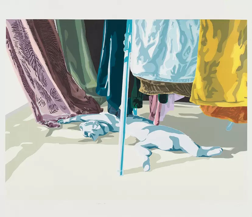 タカハシマホ シルクスクリーン ゆれる2020 ED35 タカハシマホ「ゆれる 2020」絵画 額付 版画 シルクスクリーン