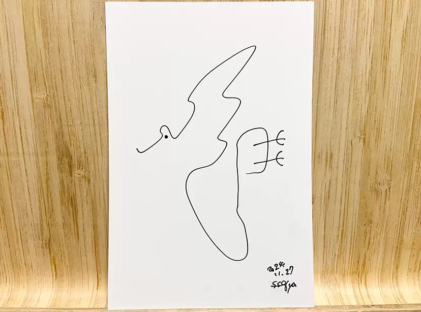 絵師　三戒堂水去　直筆　色紙　4枚セット　癒し 絵師 三戒堂水去 直筆 色紙 4枚セット 癒し 絵師 三戒堂