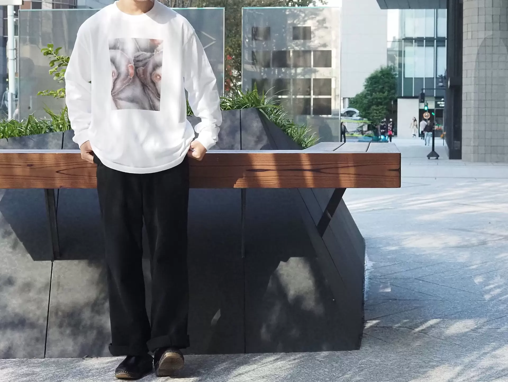 XLサイズ【山脇 紘資×Tokyo 8分】Long Sleeve T-shirt by 山脇
