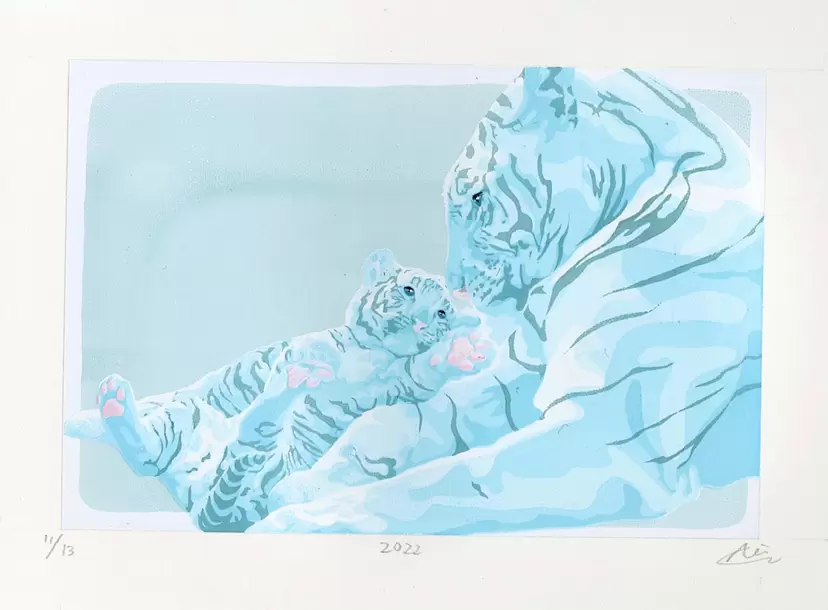 シルクスクリーンアート作品 AICON＞﻿ シルクスクリーン作品﻿ 58-85-7400-614﻿ ﻿ 通販承って