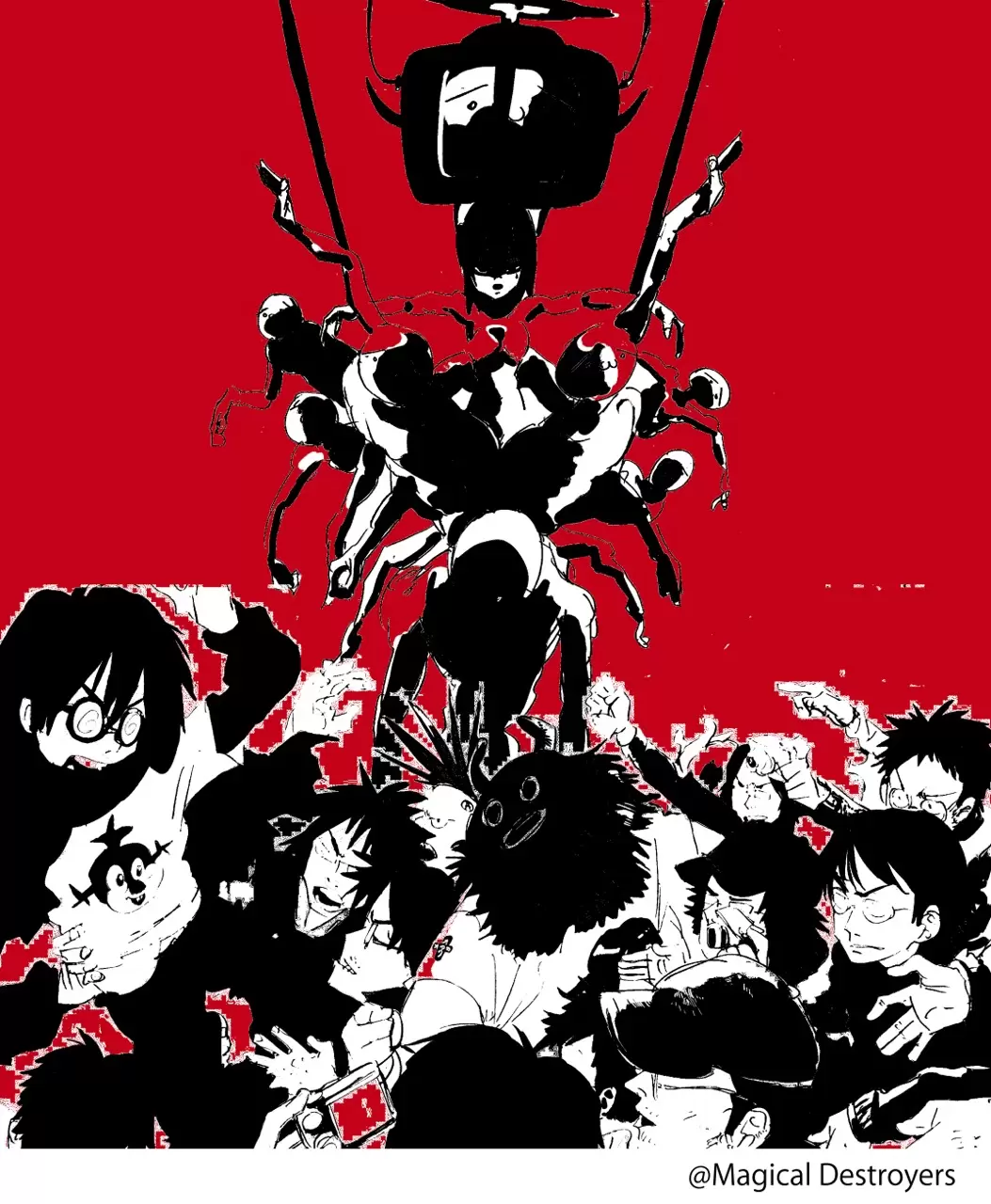 【新品未開封】JUN INAGAWA SILKSCREEN シルクスクリーン RAGE AGAINST THE MAGICAL GIRL by JUN INAGAWA / 稲川純 | 現代アート