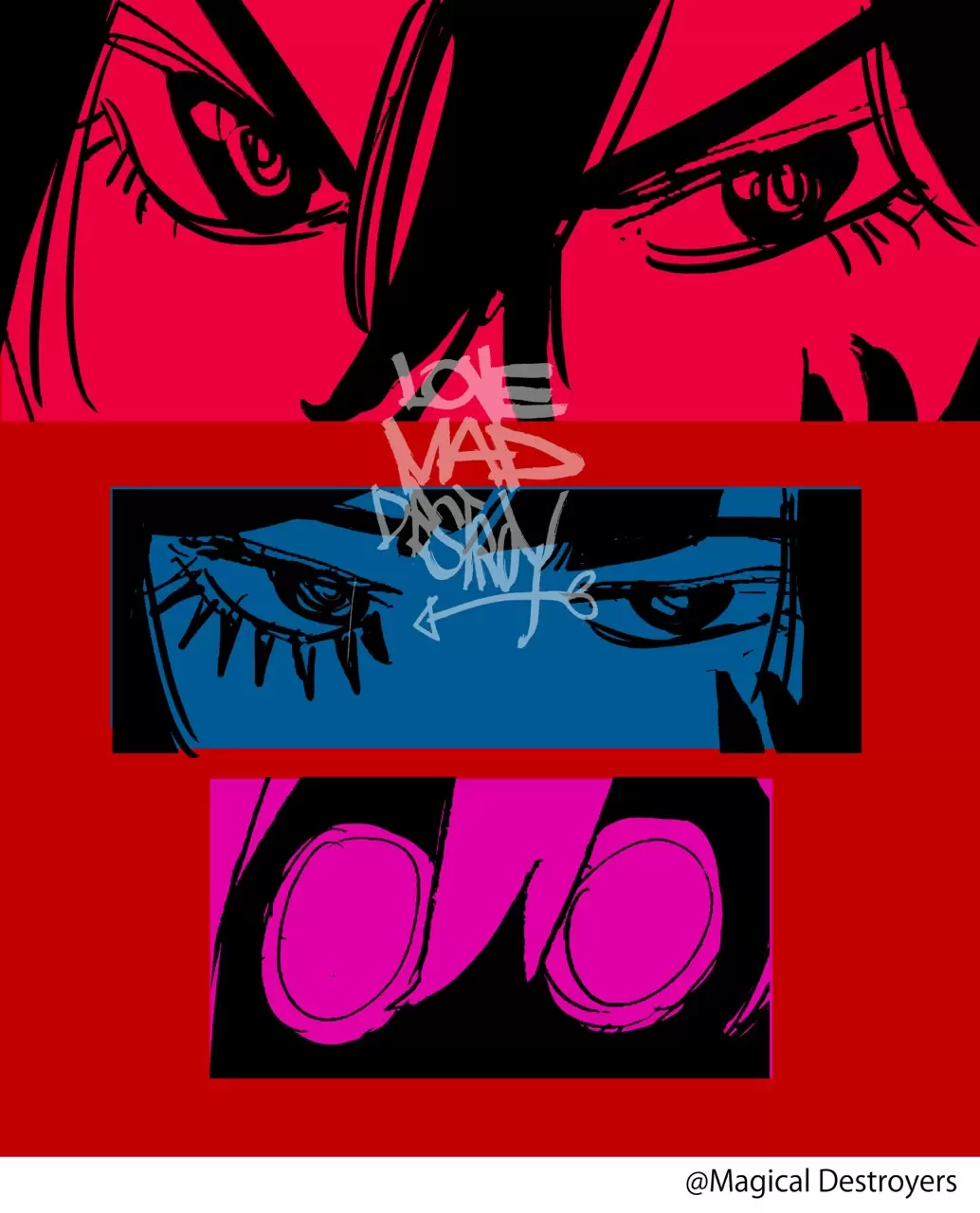 LOVE, MAD, DESTROY by JUN INAGAWA / 稲川純 | 現代アートの