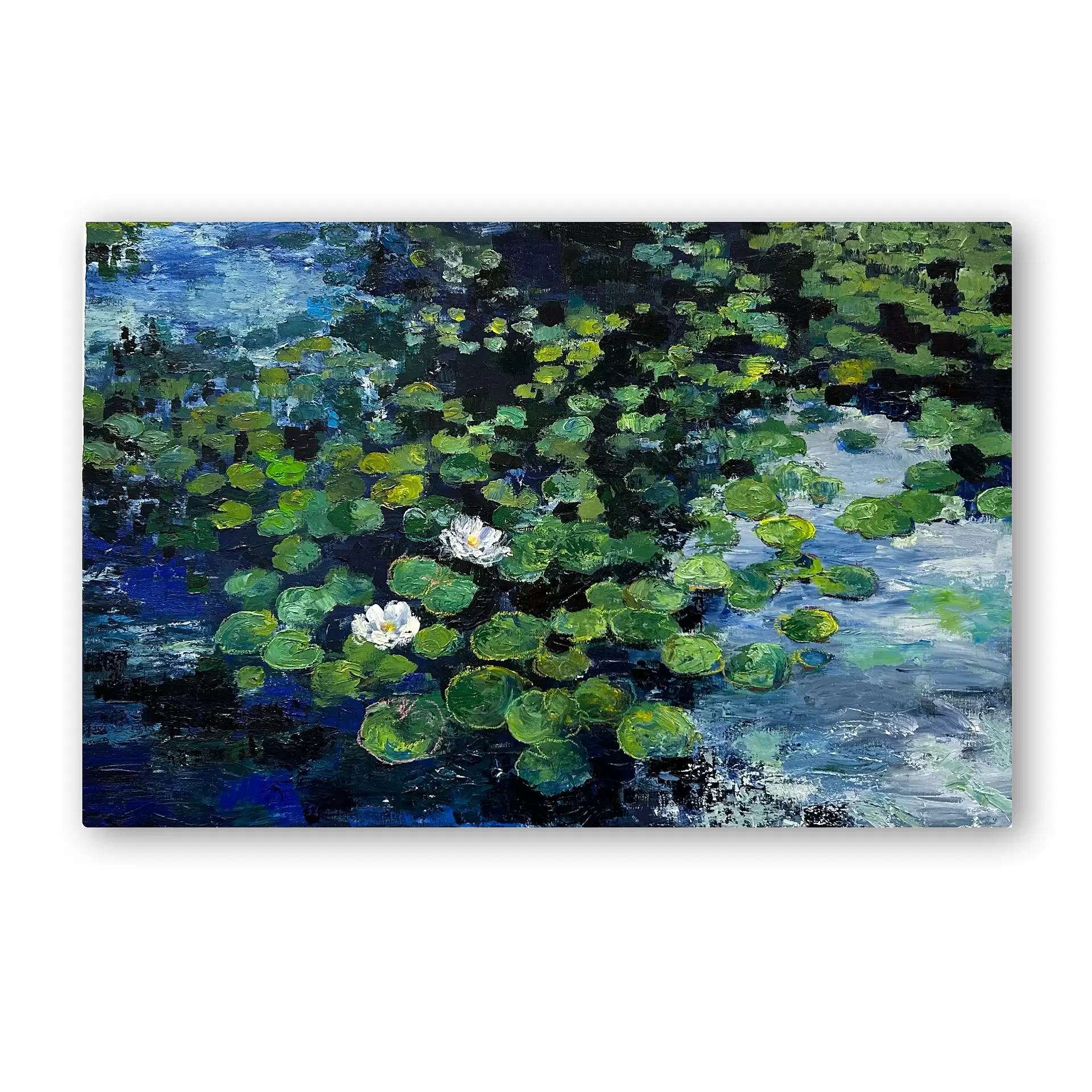 美術品　蓮池 睡蓮池 | misa.c ｜インテリア絵画 アートの専門通販 thisisgallery