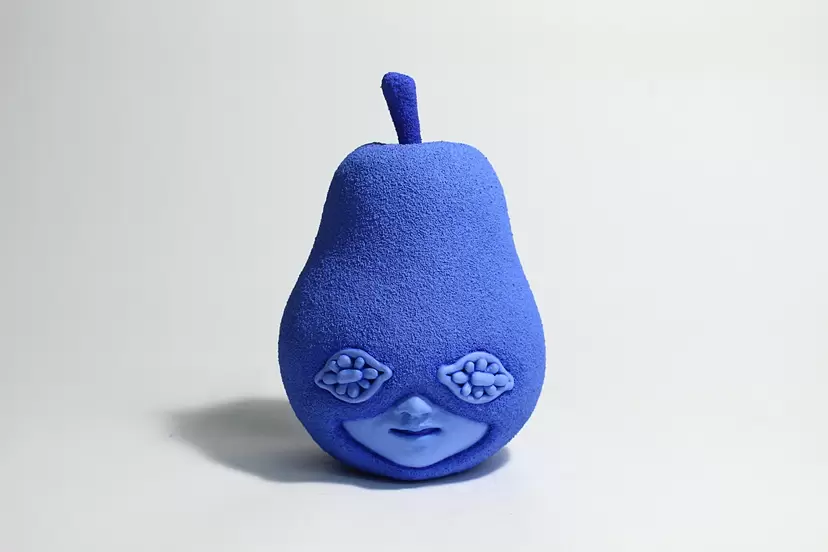 pear head by Makiko Horiuchi