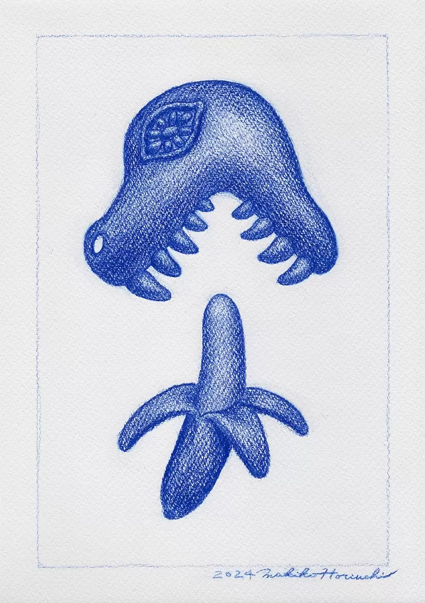 sketch〈banana head〉 by Makiko Horiuchi