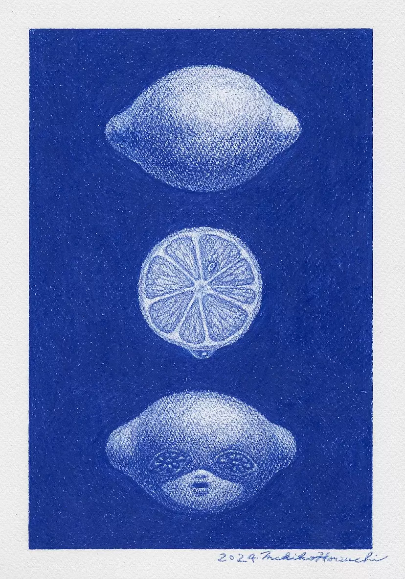 sketch〈lemon head〉 by Makiko Horiuchi