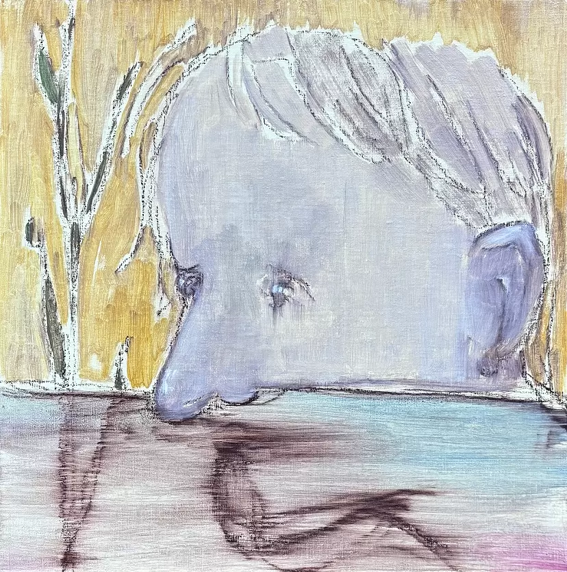 Man's face by 森川瑳久
