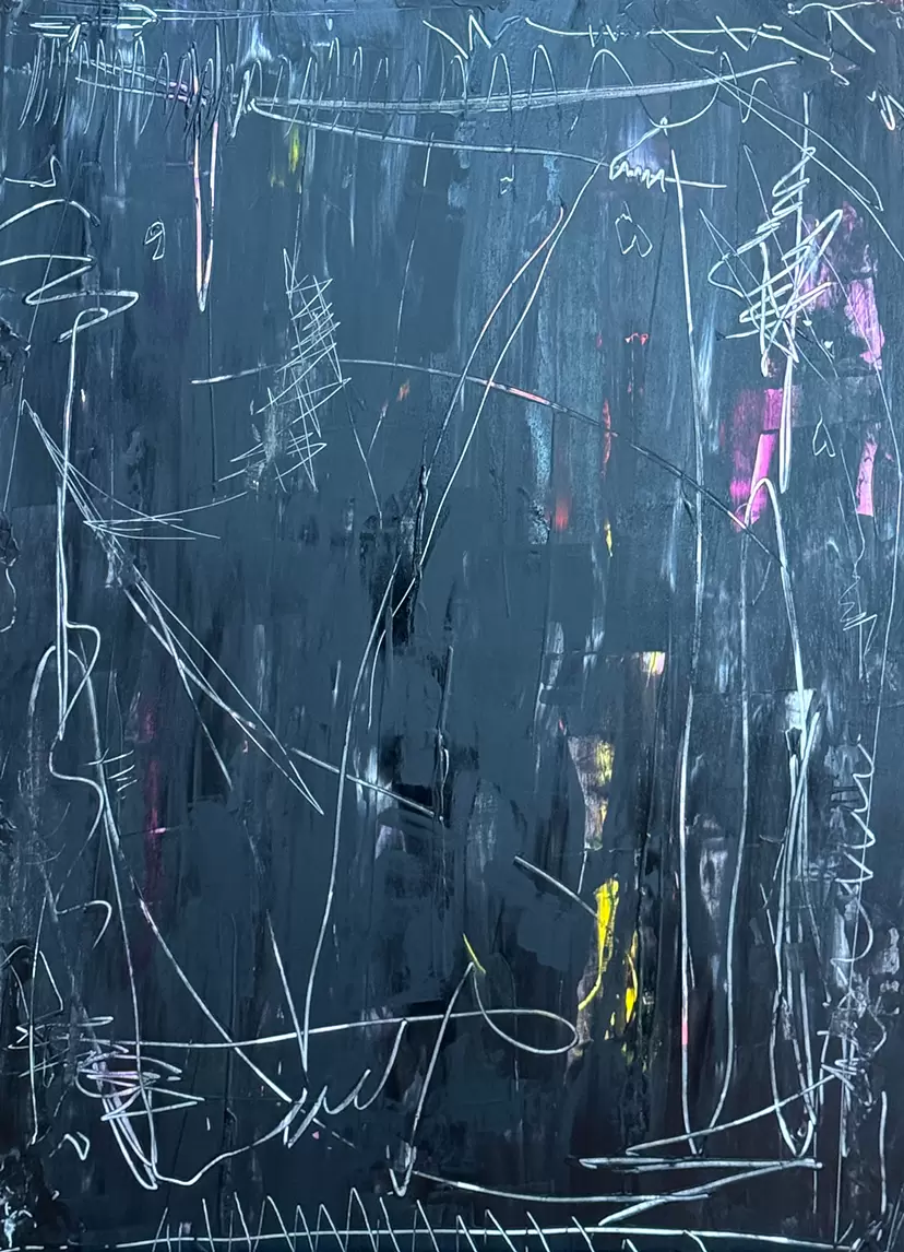 NEURONAL ORGANIZATION（SCRATCH) KIND OF BLACK by 佐藤理
