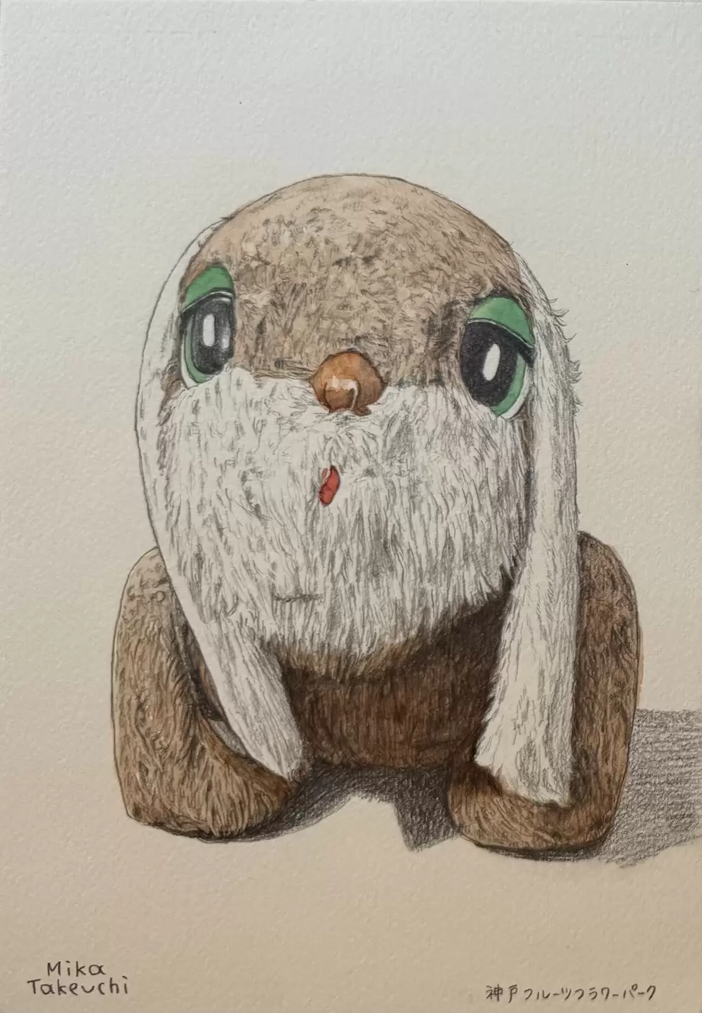 flower rabbit 絵画　イラスト　ドローイング ドローイング 3 by 竹内みか | 現代アートの販売・通販 | ArtSticker