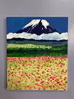 富士山とコスモス